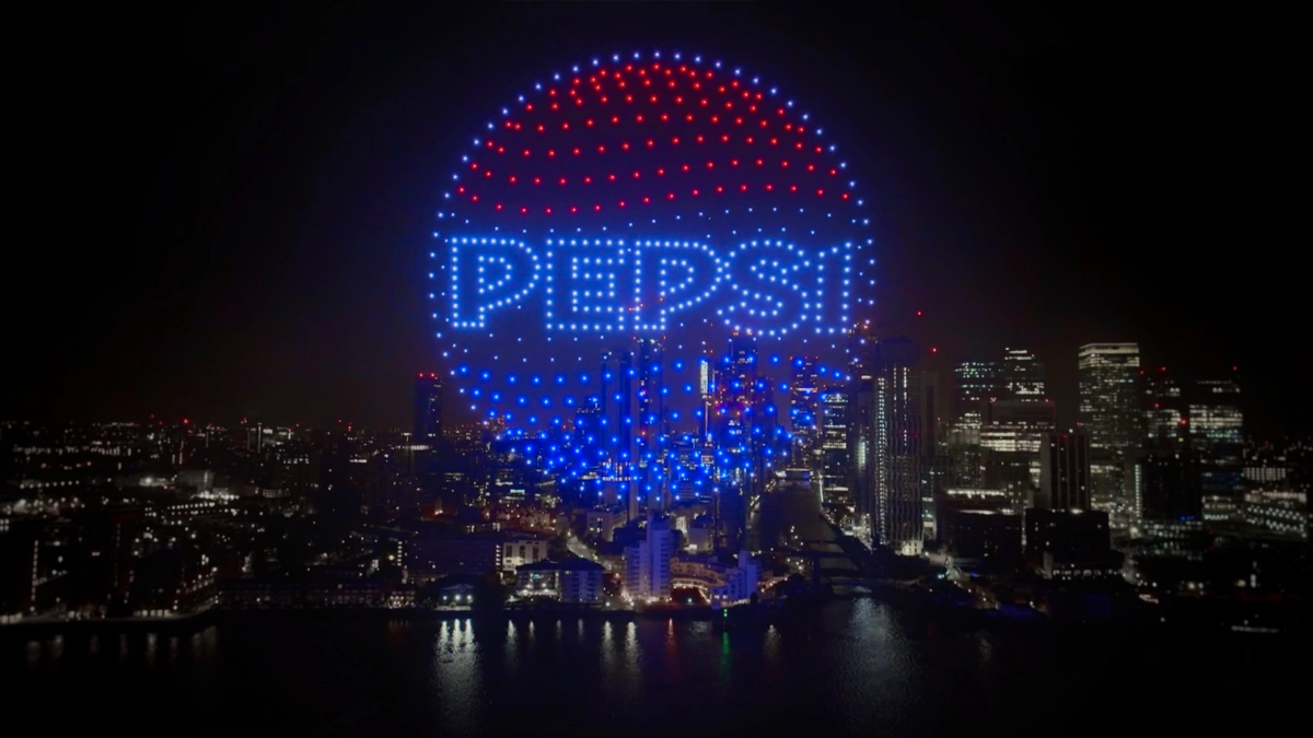 Pepsi Rebrand Drone Show